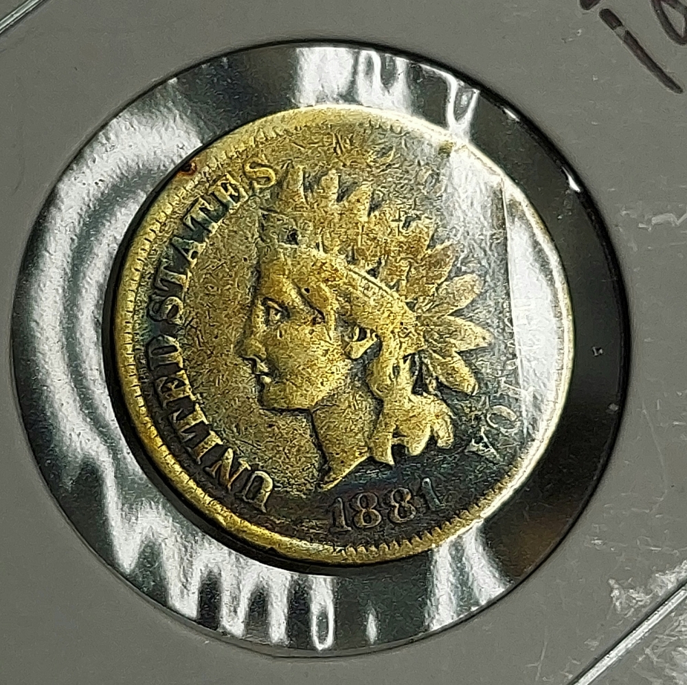 Colorful 1881 Indian Head Penny